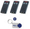 CARDIN - Lot de 3 télécommandes Cardin S504 C2 - Émetteur 433,92 MHz TXQ504C2 – Sécurisé Rolling Code – Compatible RSQ504C2 & RQM504C2 + 1 Porte-clés Domobip