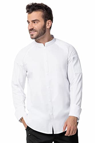 Chef Works Men's Tulum Chef Coat, White, M