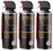 3x Druckluftreiniger 400ml | Druckluftspray, Luftdruckreiniger, Reinigungsspray, Druckluft aus der Dose mit Verlängerungdüse | 3 Stück