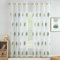 MIULEE Tende per Interni Moderne 2 Pezzi 140x245 CM, Voile Tenda Finestra Interno Salotto, Tenda Trasparente con Ricami a Foglie Bianche e Verde, Fantasia Tende Camera da Letto Soggiorno Occhielli