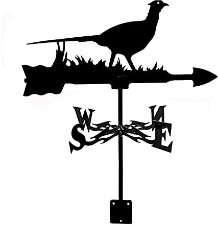 JESSAH Wetterfahne Wetterfahne Motorrad Ente Familie Wetterfahne Messwerkzeuge Wetterhahn Windrichtungsanzeige Szene Garten Dekor Mit Halterung Korrosionsbeständig