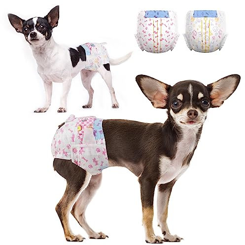 Dono Hundewindeln, 24 Stück, Weiblich, S, Rosa, Gelb