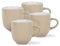 Lewis's 4 Pack Mushroom Coffee Mugs/Mugs Set of 4/Crockery Sets/Pro-Grade Porcelain
