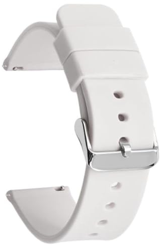 CABLEPELADO Bracelet de montre en silicone, bracelet de montre de sport, bracelet de montre universel, bracelet de montre en silicone, libération rapide, boucle en acier inoxydable