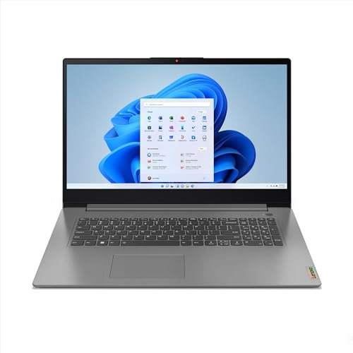 Lenovo IdeaPad 3 17ALC6 - Computer portatile 17.3'' HD+ (AMD Ryzen 5 5500U, RAM 8 GB, SSD 512 GB, AMD Radeon Graphics, Windows 11 Home) tastiera AZERTY francese - Grigio