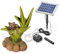 Esotec Solar Wasserspeier Set Frosch sitzend, Höhe=46cm, Solarpumpe, Teichfigur Gartenfigur Gartenstatue, Tauchpumpe, Wasserspiel, Gartenbrunnen, Springbrunnen, außen Outdoor Vogeltränke 101661