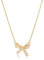 HecticCore Gold Schleifenkette18K, Gold dünne Kette Fliege Halskette, exquisite modische moderne Anhänger-Schleifein Schleifenform. Schönes Geschenk für Damen und Mädchen (40+5CM)