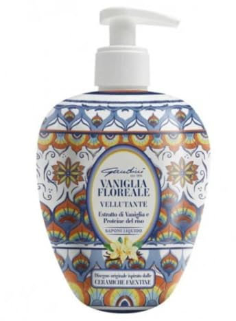 Gandini Vanille Blumen Flüssigseife Hände samtig Vanille und Reisprotein 500 ml