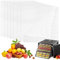 Pack of 8 Silicone Dehydrator Sheets, 35.6 x 35.6 cm Square Drying Film for Dehydrator, Non-Stick Silicone Dehydrator Sheets, BPA-Free, Reusable Steamer Mesh Drying Film Silicone for Fruit Dryers