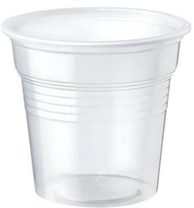 marketcaffe 1000 Bicchieri in Plastica da Caffè 80 ml - Set di 1000, Trasparente, Monouso, Resistenti e Pratici, Ideali per Uffici, Feste e Uso Quotidiano