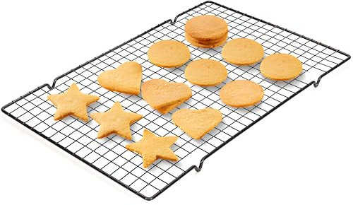 Retoo Rejilla de enfriamiento Antiadherente para Tartas, Parrillas, Tartas, Rejilla de enfriamiento para Galletas, Galletas, Accesorios de refrigeración, Rejilla de enfriamiento, 40,5 x 25,5 cm