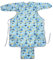 Hohopeti Esszimmerstuhl abdeckung Kittelschürze -Kittel mit Ärmeln wasserdichte Lätzchen auffanglätzchen babyparty Langarm-Lätzchen - -Lätzchen Polyester Blue