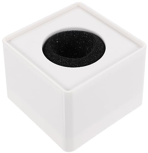 DRESSOOS Tragbare Weiße Abs Mikrofon-logo-flaggenstation Quadratische Würfelform Verstellbarer Geeignet Für Professionelle Interview-mikrofone Einfach Tragbar Und Robust