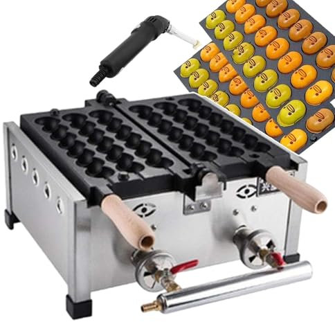 MIAOMI Bubble Waffle Maker for Commercial, Non-stick Waffle Iron with 12 Egg Cones, Egg Cooker Waffle Iron Machine for Ice Cream/Chocolate Egg Waffles - 180° Flip