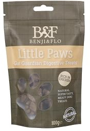 Benji & Flo Little Paws Gut Guardian Digestive Treats, Chicken, 100g