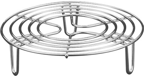 Steaming Rack Round Steam Rack Heat-Resistant Stainless Steel Cooking Rack, 6 Inch Wire Rack for Cooking Cooling Drying Baking