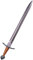 Burgschneider - Einfaches Einhandschwert Schwarz (Standard, Unisex, Foam) Mittelalter, Fantasy - LARP Weapon