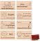 Faccito 8 Stück Lehrer Stempel Grundschule Motivstempel für Lehrer Lehrerstempel Holz Stempel Schule Geschenk für Erzieher Lehrertag Must Have für Lehrerin