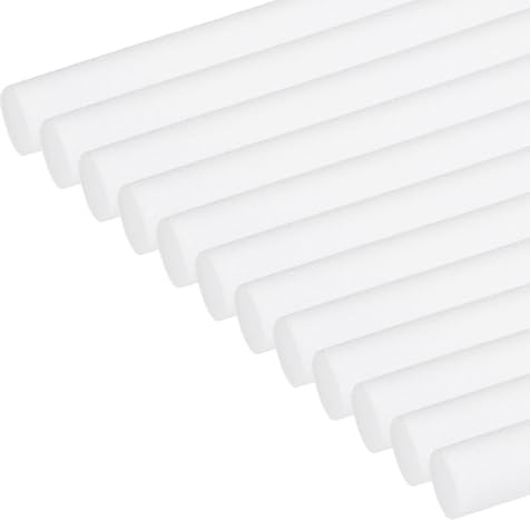 PATIKIL Backer Rod 15/16 In x 3.3 Ft, 12 Pcs Foam Rod Caulk Saver Expansion Joint Filler Rope Weather Strip Foam Noodle for Gaps Concrete Crack Filling DIY Craft (24mm Dia), White