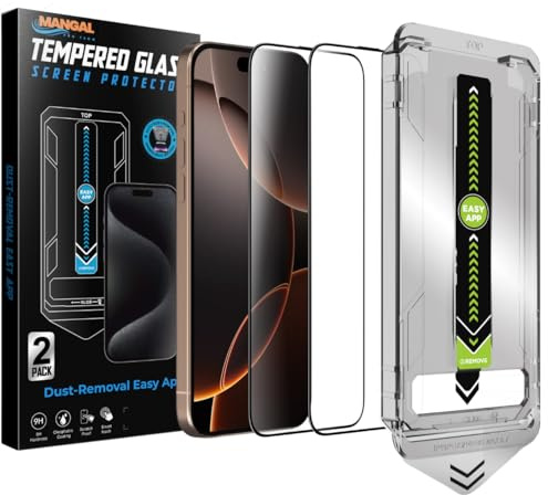 MANGAL HD Schutzglas für iPhone 13 Pro Max/14 Plus (2 Stück)