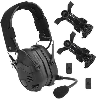 ACEXIER Casque tactique Bluetooth antibruit pour casque de chasse FAST 0PS W.endy A.RC (Black)