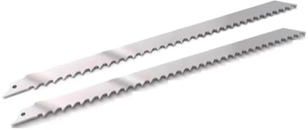 JINFEUGE 6-2Pcs Stainless Steel Reciprocating Saw Blades,for Frozen Meat Bcutting Beef Turkey Wood Pruning Sawzall Blades/2Pcs-S1111K