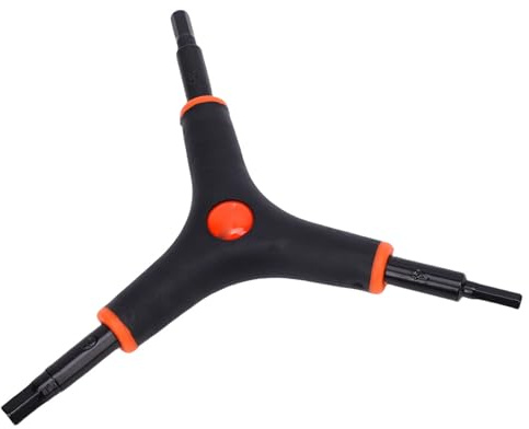 POENVFPO Y Shape Bike Hex Wrench, 3 Way Bicycle Tool with Anti Slip Handle, 4mm 5mm 6mm Hex Key for Mountain Bike Repair by Cyclists and Mechanics