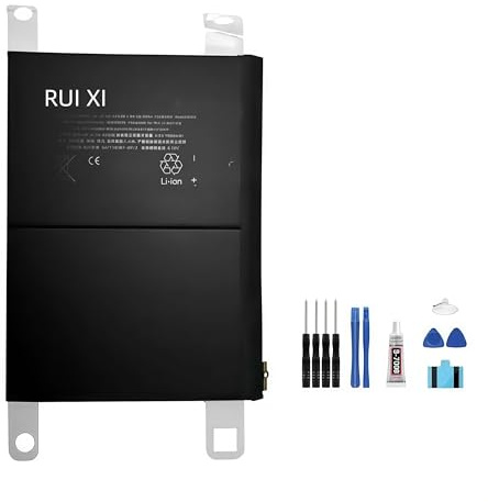 RUI XI Batterie compatible pour iPad Air 4/Air 5 10,9 2020 4ème 5ème génération A2324 A2072 A2325 A2316 3,8 V 28,6 Wh 7606 mAh A2288