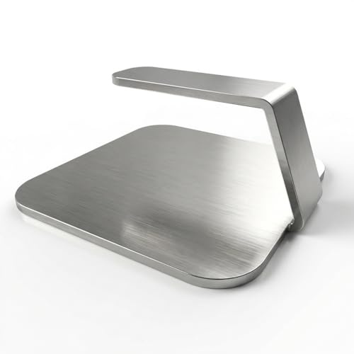 Edelstahl Burgerpresse 4mm massiv | Smash Burger Presse & Fleischpresse | Grillzubehör für perfekte Patties | Ideal für Plancha, Grill, Pfanne