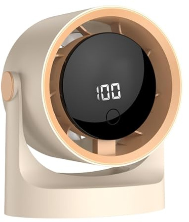 Tischventilator, 100 Geschwindigkeitsstufen, digitale Anzeige, kühlend, für den Tisch, kühlender Ventilator für Zuhause, Wohnung, Schlafsaal, Büro, Reisen, Camping, Nachttisch, Hotel