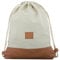 Johnny Urban Turnbeutel Damen & Herren Grau Braun - Luke - Beutel Rucksack mit Kordelzug - Baumwoll Canvas - Kleine Innentasche für Wertsachen