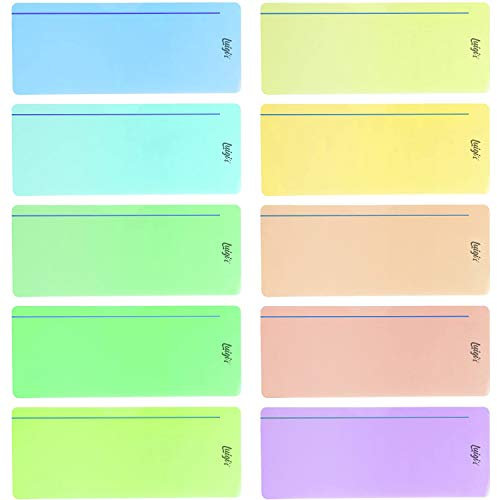 10 x Tiras guiadas de lectura de colores para la dislexia - Superposiciones de colores – Reglas de seguimiento de lectura para dislexia Irlens, TDAH y estrés visual