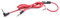 vhbw RemoteTalk Audio Kabel kompatibel mit Beats by Dr. DRE Kopfhörer mit Inline-Mikrofon, 3.5mm Klinke, Aux-Kabel, Klinkenkabel, Kopfhörerkabel, Rot-Schwarz