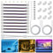 Chesbung LED Strip Verbinder 4 Polig für RGB 10mm Weite 5050 Streifen, 4 Pin Stecker, Verlängerung, Ecke Anschluss, Klemmen Teil Kabel