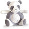 Doudou et Compagnie DC3693 Plüsch-Nachtlicht für Kinder Panda mit Musik und Licht, 3 Lichter, 20 cm, Grau