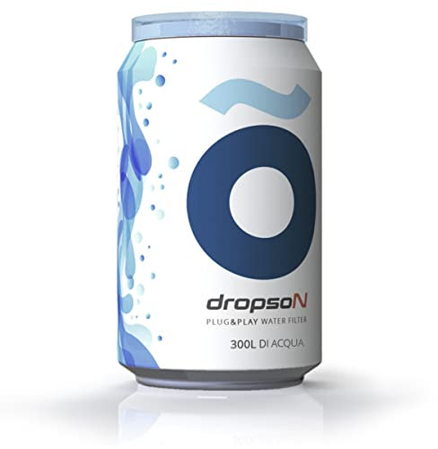 Dropson Filtro de agua de 300 ml, filtro de agua potable portátil e Instantánea
