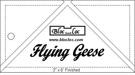 Bloc Loc Flying Geese Quilt-Lineal (7,6 x 15,2 cm)