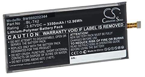 vhbw Batterie Compatible avec LG V50S ThinQ, V510, V50 ThinQ Global 5G, V500N, V500XM, V50S téléphone Portable (3350mAh, 3,87V, Li-polymère)