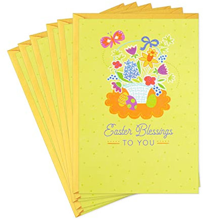 Hallmark Packung mit religiösen Osterkarten, Osterkorb (6 Karten mit Umschlägen)