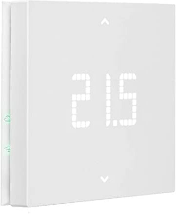 Vimar 02913 Termostato 4G LTE da parete, controllo locale e remoto da App View, riscaldamento e condizionamento in modalità ON/OFF e PID, standard Bluetooth, retroilluminazione LED