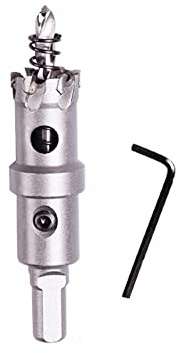 SYDARSYN Seghe a Tazza Punta in Carburo Frese a Tazza per Metallo, Punte per Trapano TCT per Acciaio Inossidabile, Lamiera, Metallo (20mm)