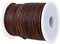 GENIQUE Real/Genuine Round Leather String Cord for Necklace, Bracelets, Jewellery, Braiding(20 Metres) (2mm,Antique Brown Distressed)
