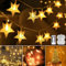 SUGUREII LED Lichterkette Sterne, 10M 100 LED Lichterkette mit Batterie, 8 Modi Wasserdicht Außen Innen Weihnachten Sterne Lichterketten für Weihnachten Dekoration Hochzeitsdeko, Zimmerdeko