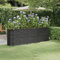 FENLAX Pflanzkübel aus Pulverbeschichteter Stahl 224x40x68 cm Anthrazit Pflanzenkasten Blumenbeet Hochbett Garten Hochbeet Metall Hochbeet für Gemüse Pflanzenbeet Hochbeete Terrasse Hochbeet Balkon