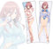 FDSAD Anime Kissenbezüge The Quintessential Quintuplets Nakano Miku Dakimakura kurzer Plüschstoff doppelseitiger Anime Körper Kissenbezug