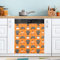 Kühlschrank-Magnetabdeckungen, Halloween, niedliche Katzen, Orange, magnetisch, 58,4 x 66 cm