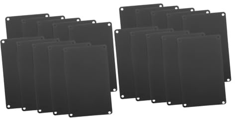 NUOBESTY 20pcs Personalised Door Sign Blank Metal Sign Desk Name Plate DIY Printing Door Plate Name