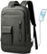 HEROIC KNIGHT Rucksack Schlank Laptop Rucksack Herren 15,6 zoll Wasserdicht Laptoptasche leichte Business Rucksack mit USB-Anschluss Klein Arbeitsrucksack Damen für Uni Geschäft Reise Grün