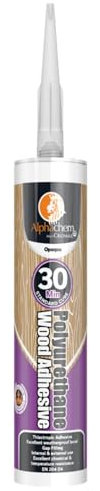 CROMAR AlphaChem Polyurethane 30 Minute Wood Adhesive Extra Strong Polyurethane Wood Glue | Quick & Efficient Bonding For All Types Of Woods | Opaque - 300ml
