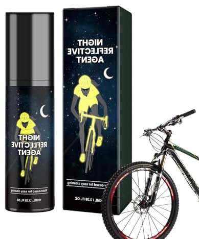 100 ml di colore brillante al buio – vernice spray riflettente, 115 g di vernice spray brillante | Spray riflettente di sicurezza notturna, colore riflettente, lungo, 4 x 13,8 cm, colore riflettente